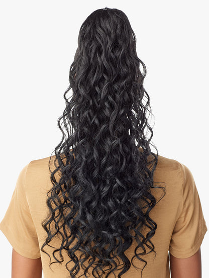 SENSATIONNEL Synthetic Ponytail Instant Pony Wrap - BRAIDED LOOSEDEEP 26"