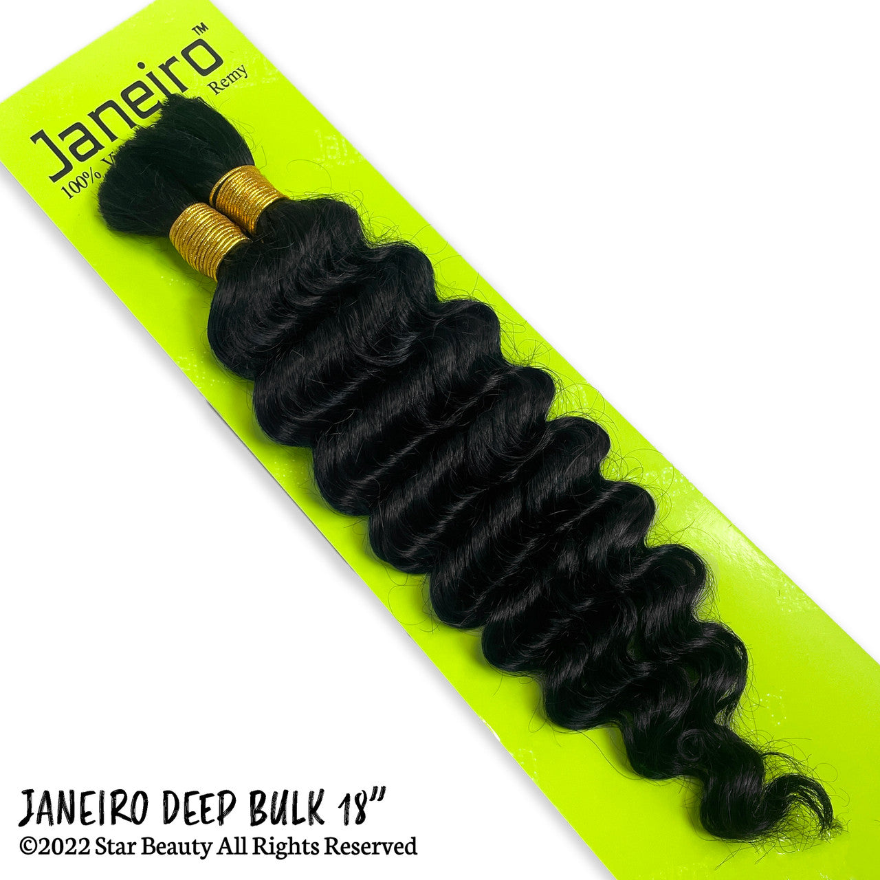 9A JANEIRO 100% Human Hair Deep Bulk 18"