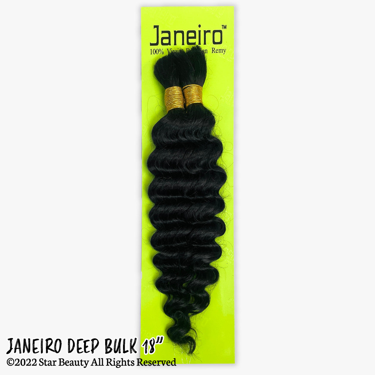 9A JANEIRO 100% Human Hair Deep Bulk 18"