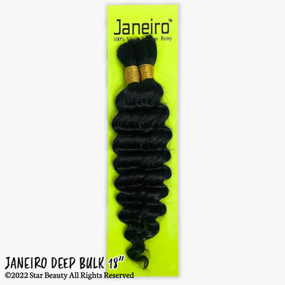 9A JANEIRO 100% Human Hair Deep Bulk 18"