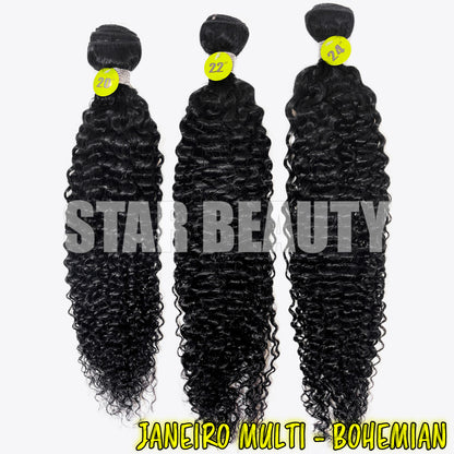 9A Janeiro Multi Bohemian Curl (10"-24")