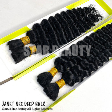 [WHOLESALE] (PROMO) Janet Collection 100% Human Hair Braids - New Deep Bulk (18"- 24")