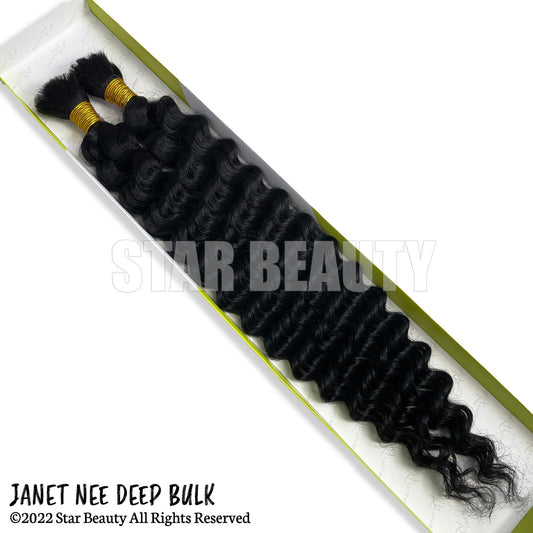 (PROMO) Janet Collection 100% Human Hair Braids - New Deep Bulk (18"- 24")