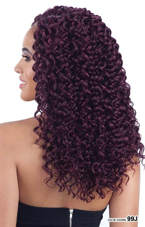 SHAKE N GO Freetress BRAID Synthetic Crochet Hair - BEACH CURL 12"