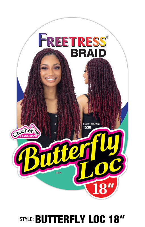 SHAKE N GO FREETRESS Pre-looped Synthetic Crochet Hair - BUTTERFLY LOCS 18"