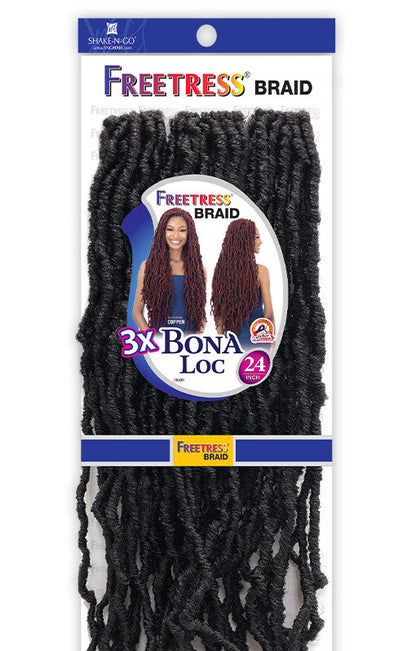 FREETRESS Braid Synthetic Crochet Hair - 3X BONA LOC 24"