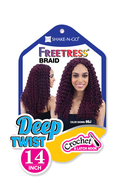 FREETRESS Braid Synthetic Crochet Hair - DEEP TWIST 14"
