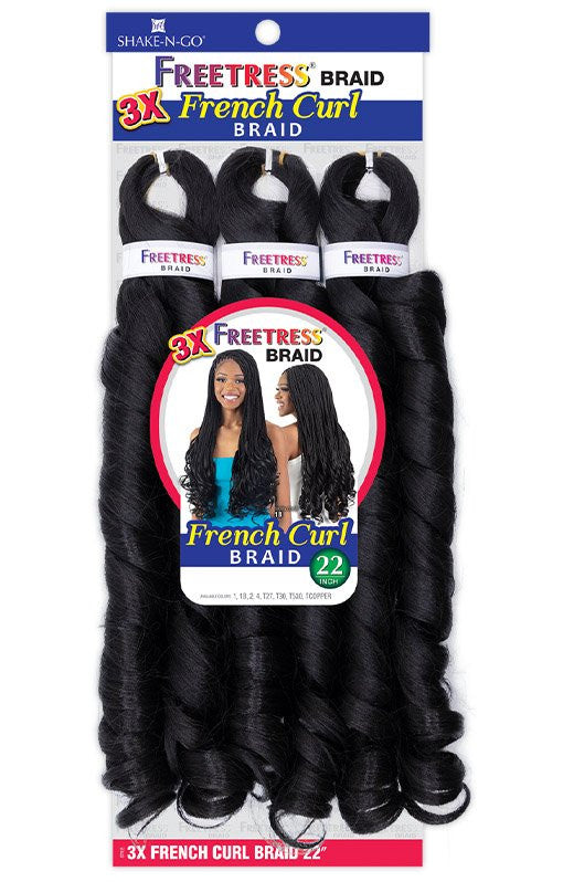 SHAKE N GO Freetress 3X French Curl Braid 22"
