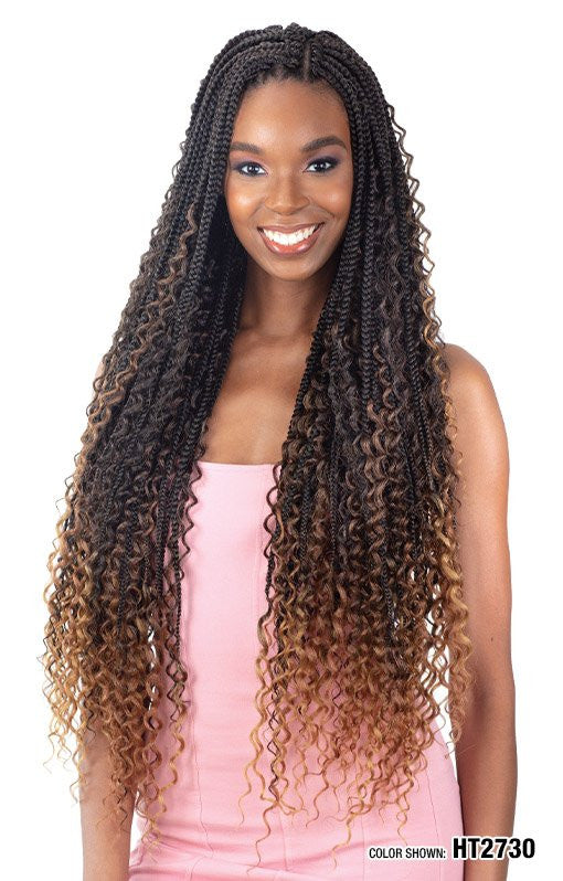 SHAKE N GO Freetress Synthetic Hair Crochet Braids - Boho Hippie Braid 30"