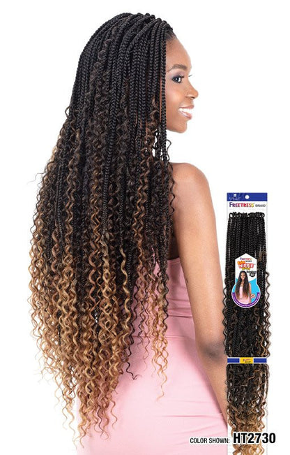 SHAKE N GO Freetress Synthetic Hair Crochet Braids - Boho Hippie Braid 30"