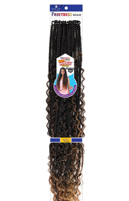 SHAKE N GO Freetress Synthetic Hair Crochet Braids - Boho Hippie Braid 30"