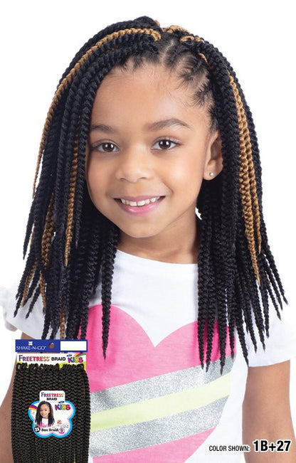 SHAKE N GO FreeTress Crochet Braids - 3X Kids Box Braid 9"