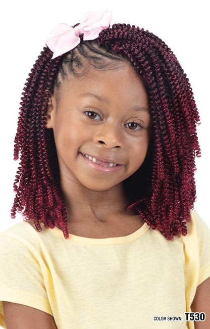 SHAKE N GO FreeTress Crochet Braids - 3X Kids Bohemian Curl 8"