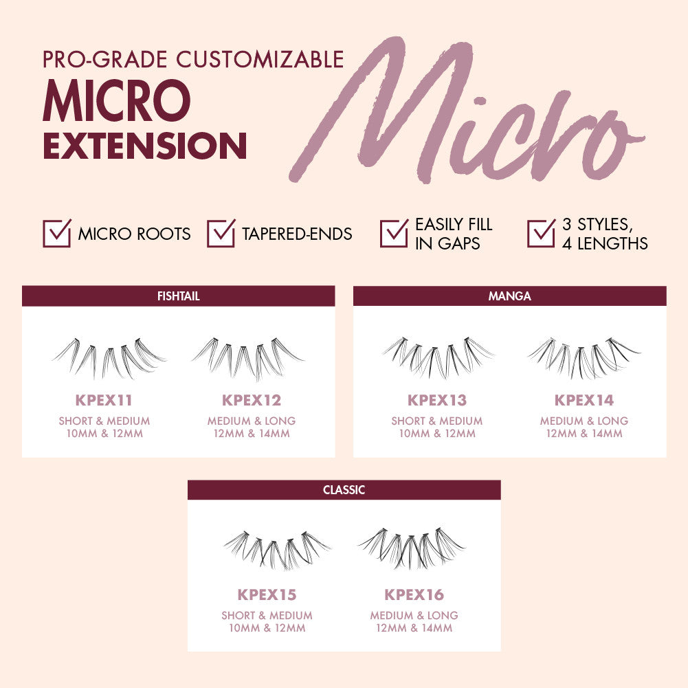 KISS i Envy Micro Extension Lash Clusters – 92pcs
