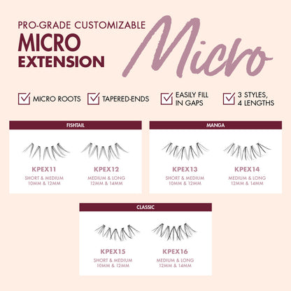 KISS i Envy Micro Extension Lash Clusters – 92pcs