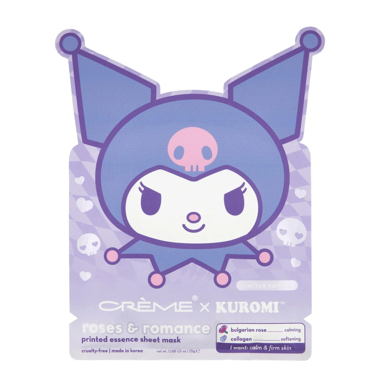 THE CREME SHOP Kuromi Roses & Romance Printed Essence Sheet Mask