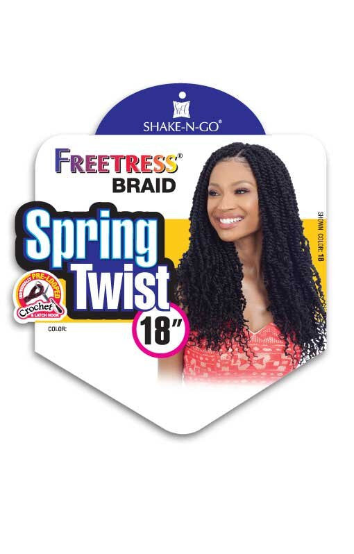FREETRESS BRAID Synthetic Pre-Looped Crochet Hair - Spring Twist 18"