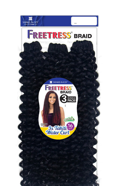 FREETRESS Braid Synthetic Crochet Hair - 3x TAHITI WATER CURL 16"