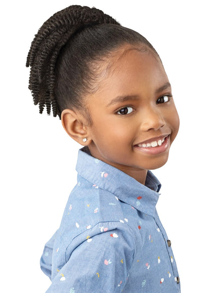 OUTRE Lil Looks Synthetic Drawstring Ponytail - SPRINGY TWIST 8"