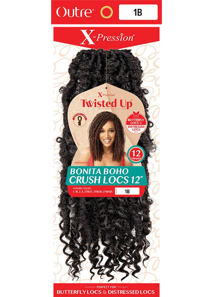 OUTRE Synthetic Braid X Pression Twisted Up - Bonita Boho Crush Locs 12"