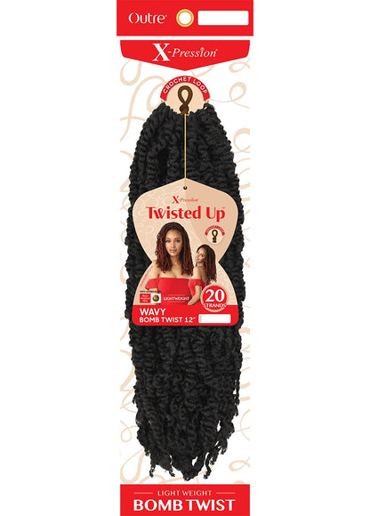 OUTRE X-Pression Twisted Up Crochet Braid - Wavy Bomb Twist 12"