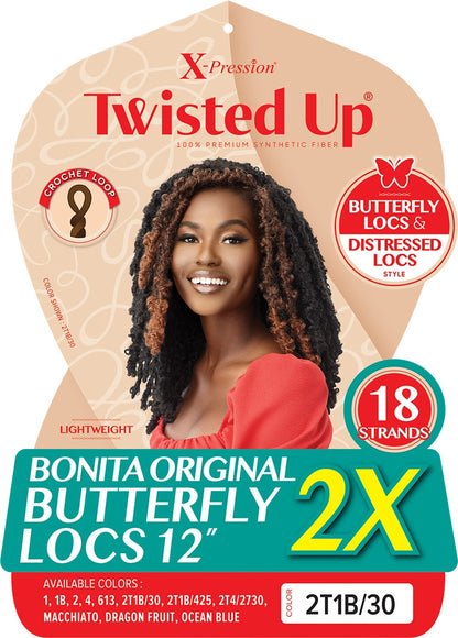 OUTRE Synthetic Braid X Pression Twisted Up - Bonita Original Butterfly Locs 12"