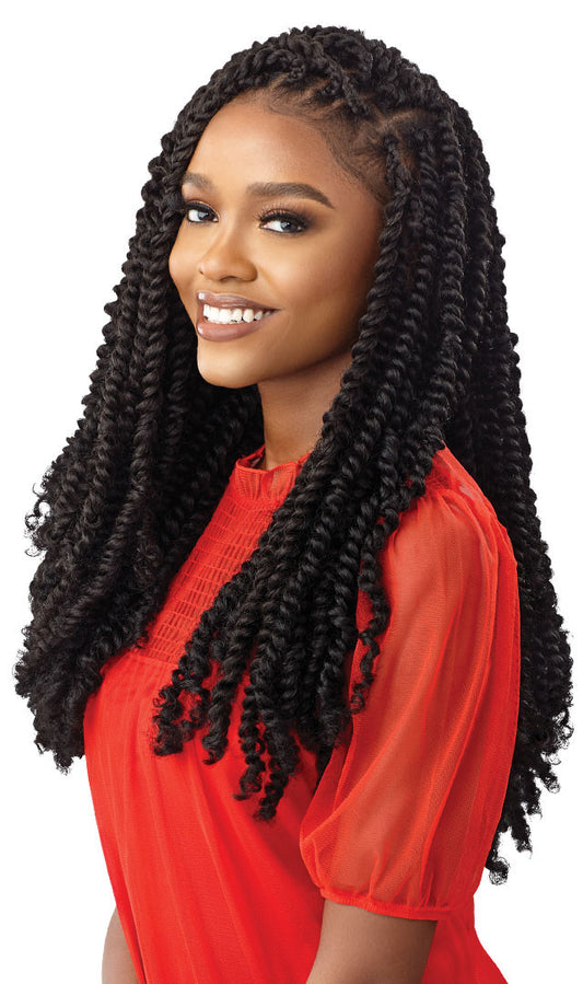 OUTRE X-Pression Twisted Up Synthetic Crochet Hair - WATERWAVE FRO TWIST 22" 2X