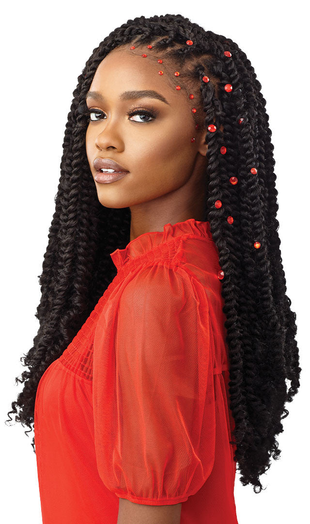OUTRE X-Pression Twisted Up Synthetic Crochet Hair - WATERWAVE FRO TWIST 22" 2X