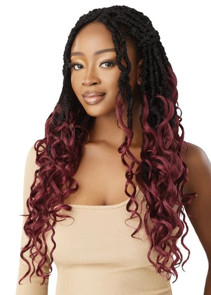 OUTRE Synthetic Braid X Pression Twisted Up - 3X Boho Tropical Bouncy Locs 20"