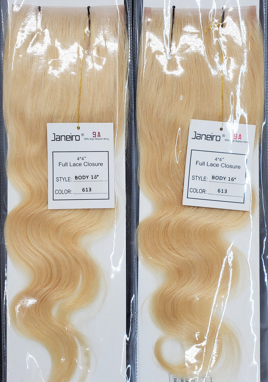 9A Janeiro Brazilian Body Wave Closure (613, T1B/613)