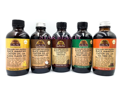 OKAY Extra Dark 100% Natural Black Jamaican Castor Oil