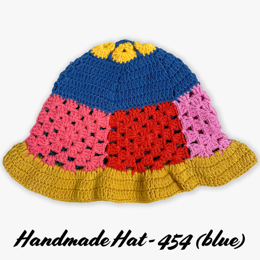 Handmade Knitted Chrochet Bucket Hat (#454)