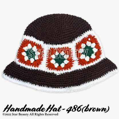 Handmade Knitted Chrochet Bucket Hat (#486)