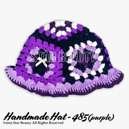 Handmade Knitted Chrochet Bucket Hat (#485)