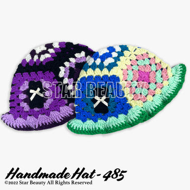 Handmade Knitted Chrochet Bucket Hat (#485)