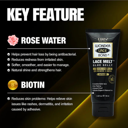 Ebin New York Wonder Lace Bond Lace Melt Glue Gelly [Supreme]