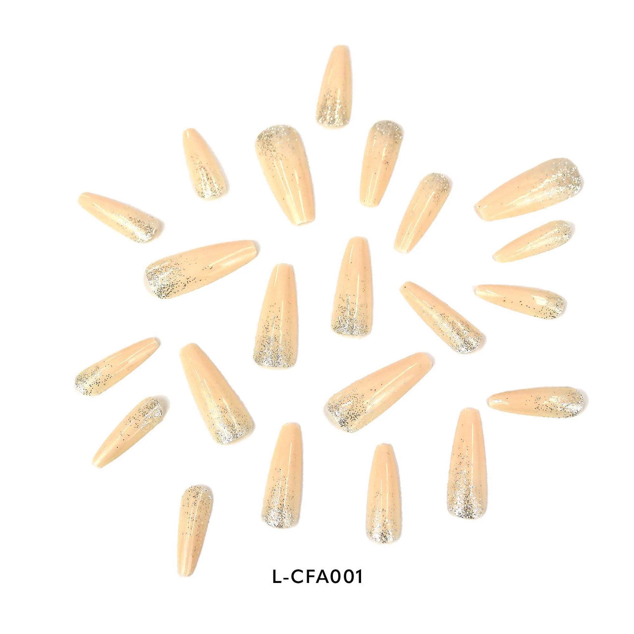 Laflare NEX 28 Premium 3D Nails - Long Coffin
