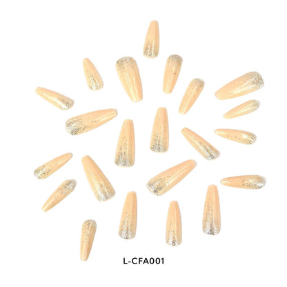 Laflare NEX 28 Premium 3D Nails - Long Coffin