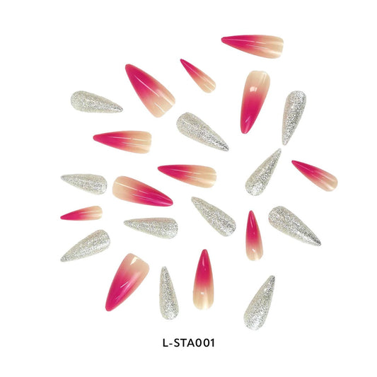 Laflare NEX 28 Premium 3D Nails - Stiletto Long