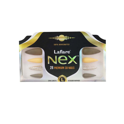 Laflare NEX 28 Premium 3D Nails - Stiletto Long