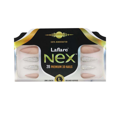 Laflare NEX 28 Premium 3D Nails - Stiletto Long