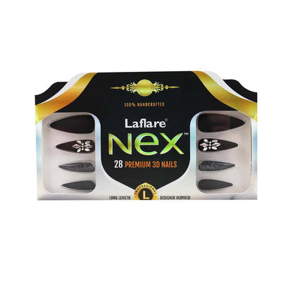 Laflare NEX 28 Premium 3D Nails - Stiletto Long