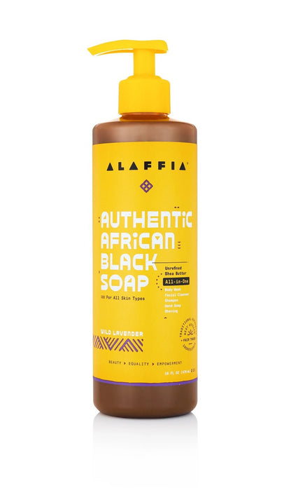 Alaffia Authentic All-in-One African Black Soap (16oz)