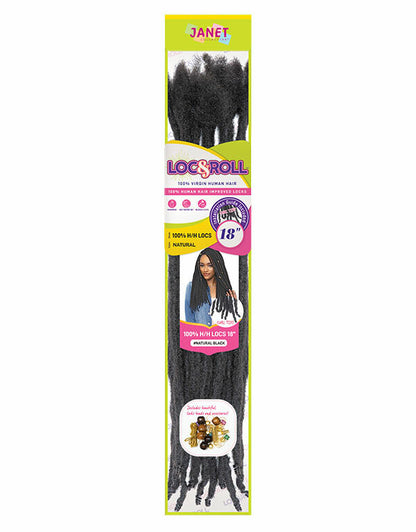 Janet Collection 100% Human Hair Locs - Loc N Roll (12" - 18")