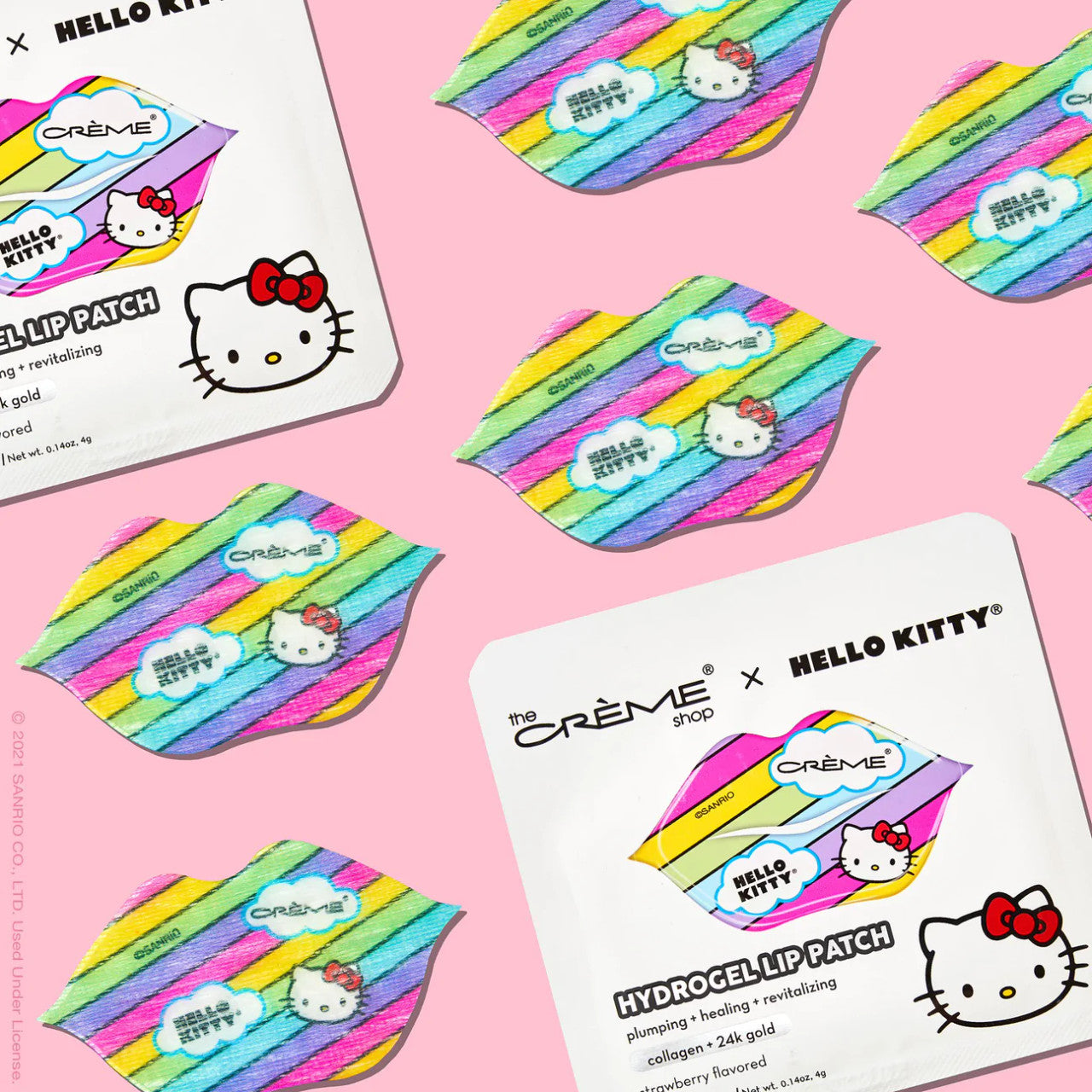 THE CREME SHOP Hello Kitty Hydrogel Lip Patch (Strawberry Flavored)
