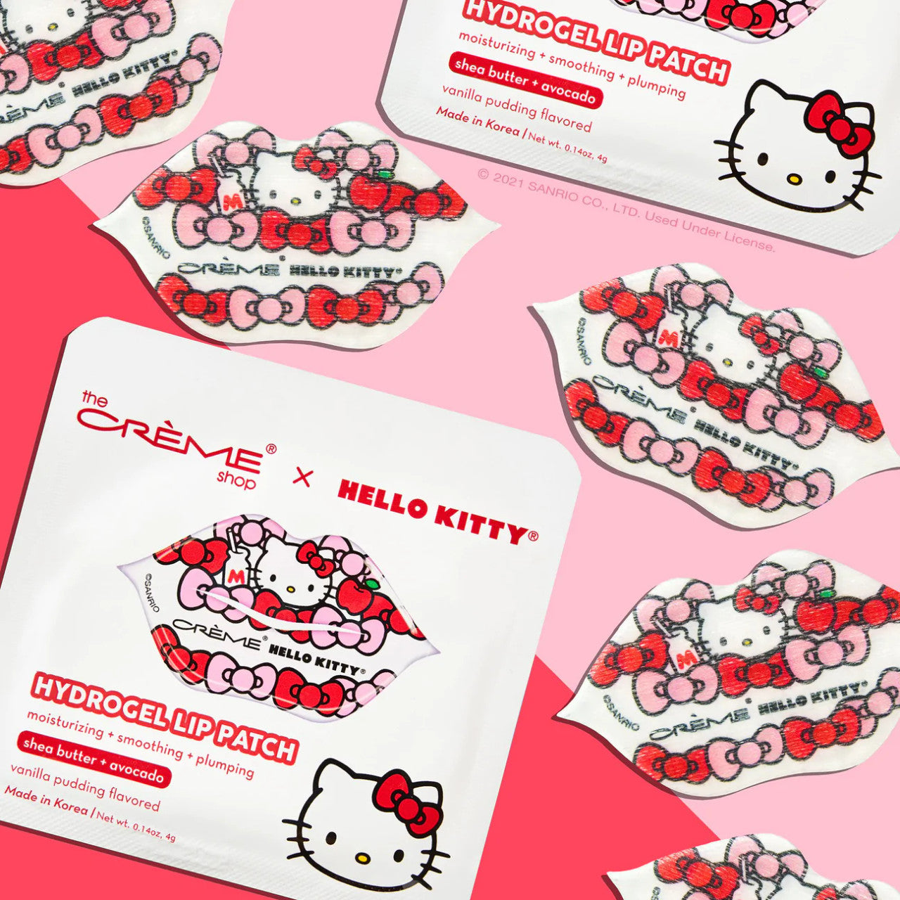 THE CREME SHOP Hello Kitty Hydrogel Lip Patch (Vanilla Pudding Flavored)