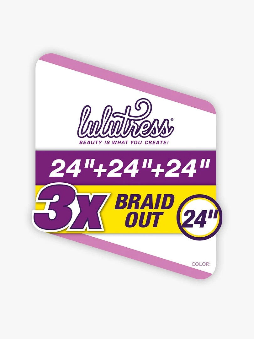 SENSATIONNEL Lulutress Crochet Braid - 3X BRAID OUT 24"