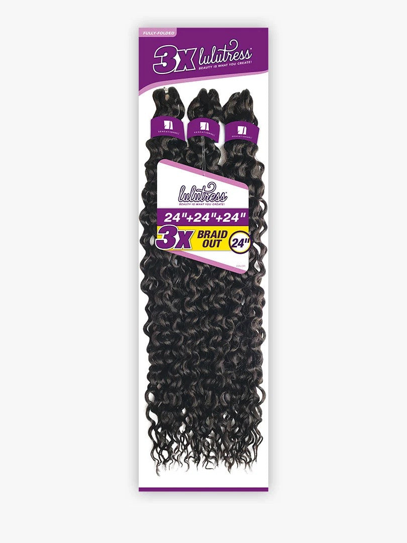 SENSATIONNEL Lulutress Crochet Braid - 3X BRAID OUT 24"