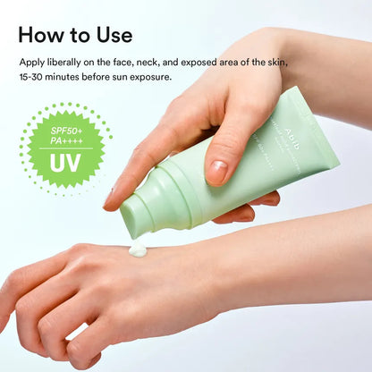 [Abib] Heartleaf Mild Sunscreen Relief Tube SPF 50+ PA++++ (1.69 oz)