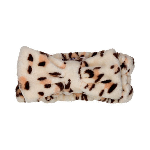 CALA Plush Headband Duo (Beige/Leopard)